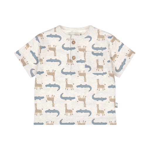 Dirkje | T-shirt Boys Safari Trip Off White