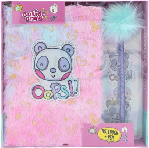 [571090] Cutie Crew | Giftset Noteboek/Pen/Stickers 