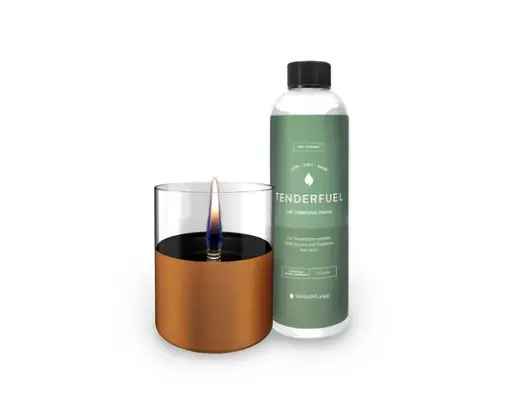 [571106] enderflame | Kaars Koper + Tenderfuel Navulolie 500ml