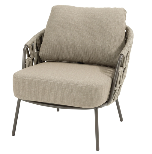 [571118] 4SO | Tuinstoel Mallorca Low Dining Chair Terre met 2 Cushions 