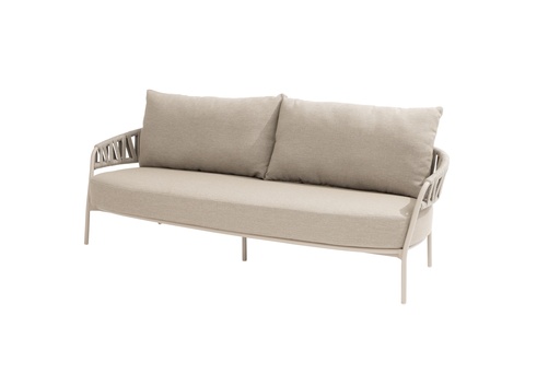 [571129] 4SO | Lounge Zetel Calma 3-zit Bench Latte met 3 Kussens 