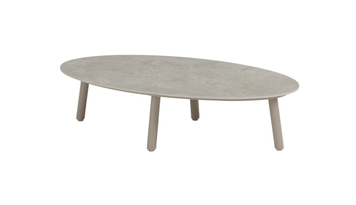 [571140] 4SO | Tuintafel Salute Coffee Table Ellips Ceramic Latte 120x65x30cm 