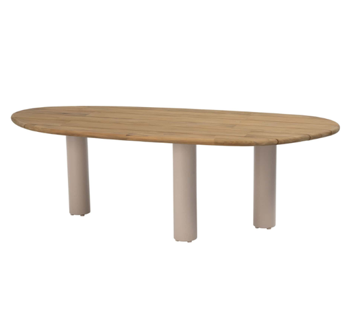 [571143] 4SO | Tuintafel Estate Mango Shape Table Top Natural Teak 240x105cm 