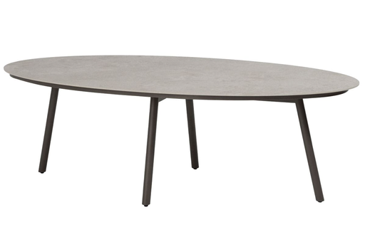 [571147] 4SO | Tuintafel Salute Low Dining Table Terre/Ceramic Ellips 220x105x69cm  