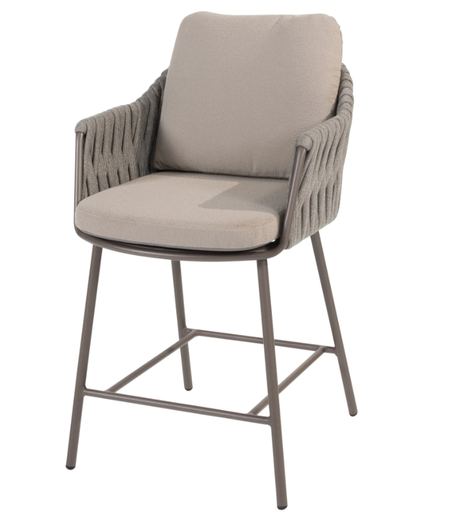[571175] 4SO | Tuinstoel Cannes High Dining Chair Terre met 2 Kussens