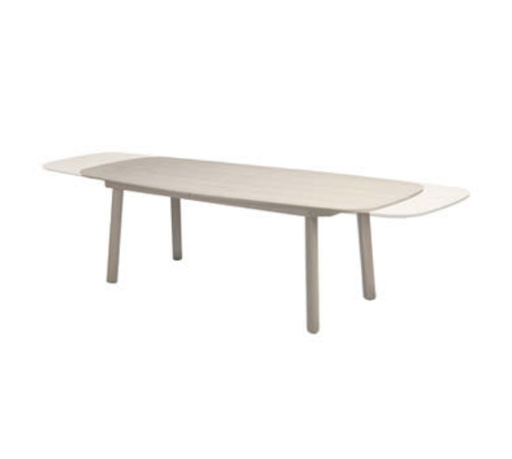 [571199] 4SO | Tuintafel Manolo Extending Table Latte/Ceramic Travertin 230 - 290cm Barrel  