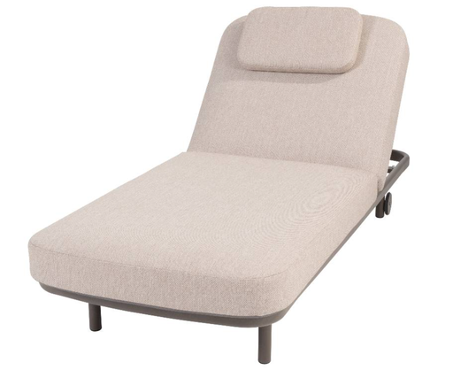 [571205] 4SO | Ligbed Milano Sunbed Terre met Kussen en Hoofdsteun 