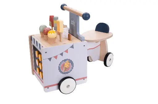 [571378] Jack & Jacky | Loopfiets Ice Cream Kar Hout