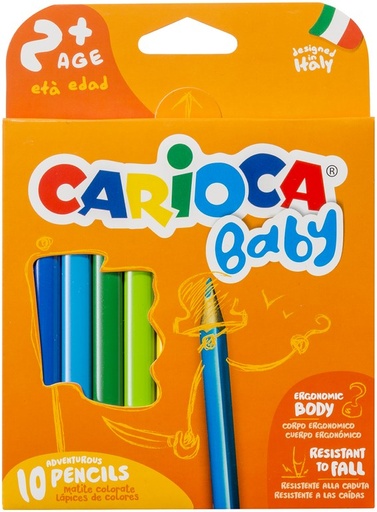 [572088] Carioca | Potlood Baby Driekanten Kleurpotloden 10-pack