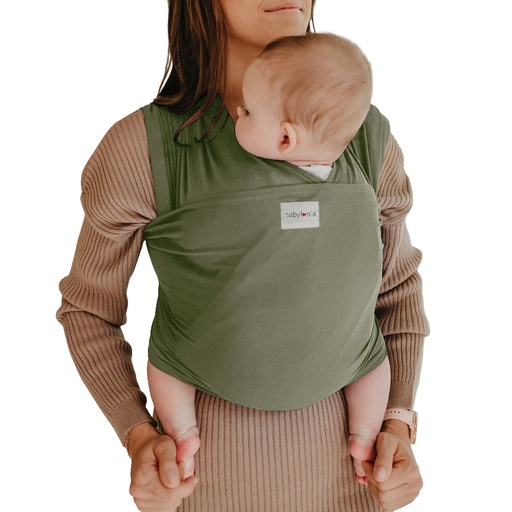 [572096] Babylonia | Draagdoek Tricot-Slen Cool Khaki Green