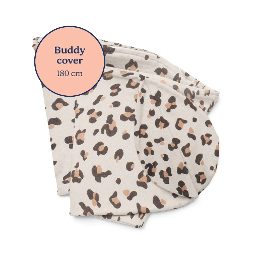 [572231] Doomoo | Positioneringskussenhoes Buddy Cover Leopard Cream