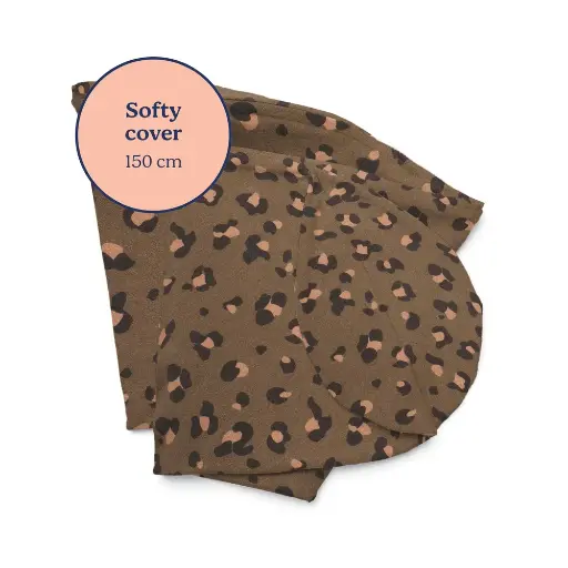 [572240] Doomoo | Positioneringskussenhoes Softy Cover Leopard Bronze