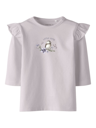 Name it | T-shirt Girls Nbfbirdy Longsleeve Lilac Marble