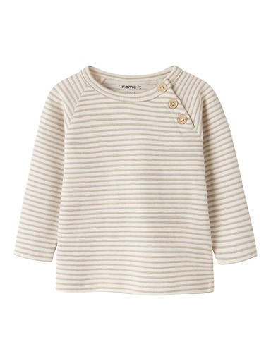 Name it | T-shirt Boys Nbmbripo Longsleeve Vintage Khaki