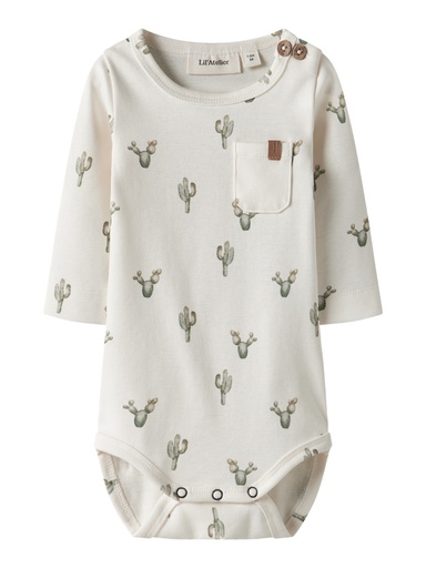 Lil'Atelier | Body Boys Nbmlayo Cactus Longsleeve Coconut Milk