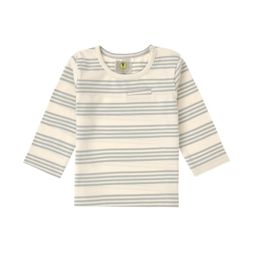 Laessig | T-Shirt Longsleeve Striped Granite