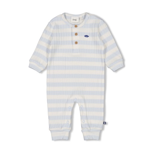 Feetje | Kruippak Boys Blue Ocean Stripes Blue