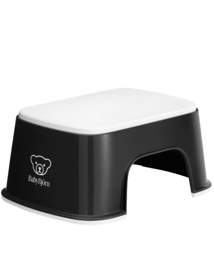 [575252] BabyBjorn | Opstapje Step Stool Zwart/Wit H15,5cm
