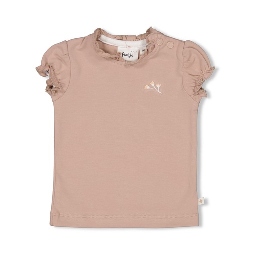 Feetje | T-shirt Girls Delicate Flower Taupe