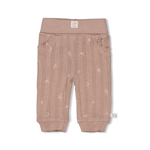 Feetje | Broek Girls Delicate Flower Taupe