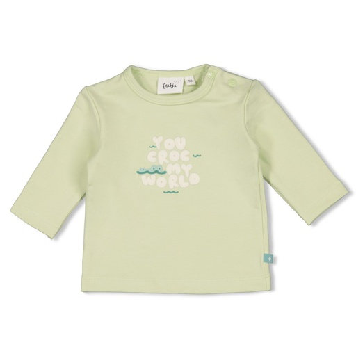 Feetje | T-shirt Boys You Croc My World Longsleeve Lime