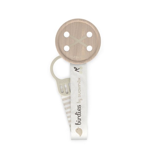 [575378] Suavinex | Fopspeenketting Birdies Lint Beige