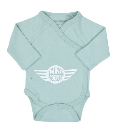 [575454] PetitVillain | Geboortebody Mini Poeper Lange Mouw Groen M50-62 