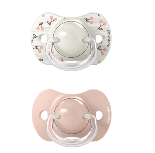 [575524] Suavinex | Fopspeen Birdies Siliconen SXPRO Roze 0/6M 2-pack 