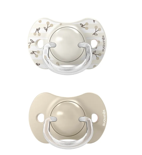 [575526] Suavinex | Fopspeen Birdies Siliconen SXPRO Beige 0/6M 2-pack 