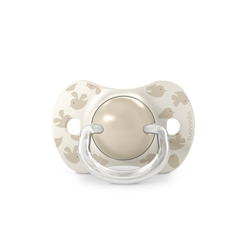 [575531] Suavinex | Fopspeen Birdies Siliconen SXPRO Beige 6-18M 2-pack