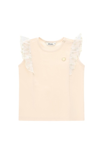 Le Chic | T-Shirt Girls Noppya Spring Ruffle Sands of Time 