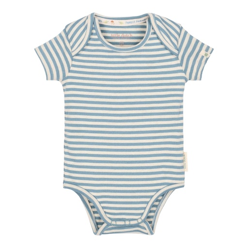 Little Dutch | Body Boys Forest Friends Stripes Stone Blue