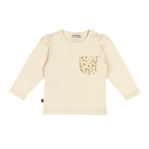 Frogs&Dogs | T-shirt Girls Leo Longsleeve Pearled Ivory 