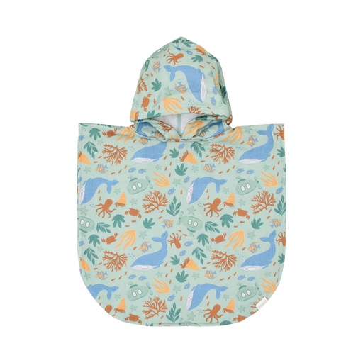 [577772] Little Dutch | Poncho Boys Ocean World Multicolor One Size
