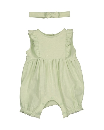 Blue Seven | Kruippak Girls met Haarband Light Green