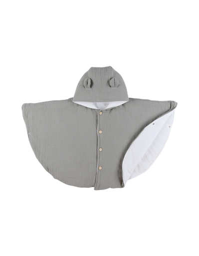 Noukies | Poncho Mousseline Bio Kaki