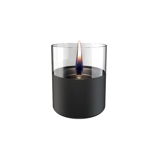 [578420] Tenderflame | Kaars Lilly 10 Glas Zwart