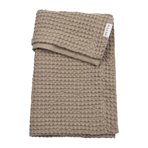 [578770] Meyco | Deken Waffle Cotton Taupe 100x150cm