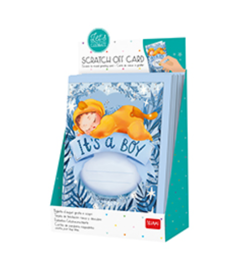 [578951] Legami | Wenskaart I'ts a Boy Scratch Off Card