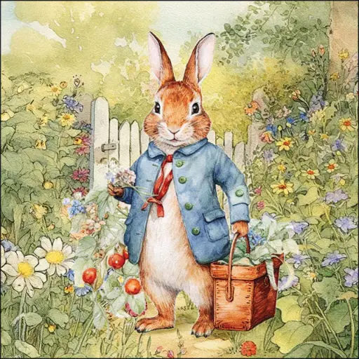 [579054] Ambiente | Servetten Mister Rabbit 3-laags FSC Mix 33x33cm 20-pack