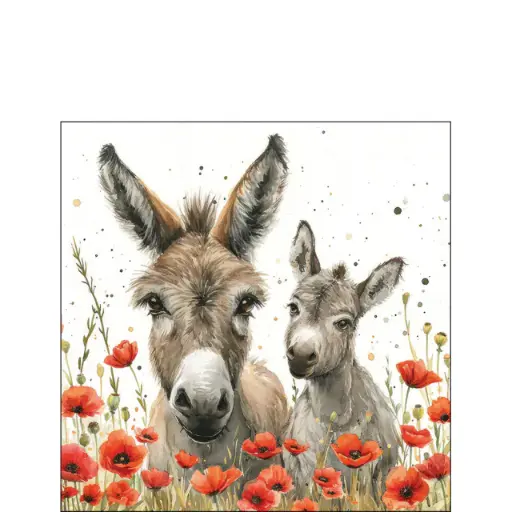 [579076] Ambiente | Servetten Lilly & Lou 3-laags 100%FSC 25x25cm 20-pack