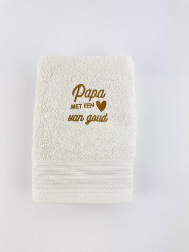 [579185] Minimou | Handdoek "Papa met een hart van goud"