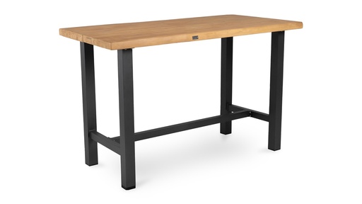 [579474] Tierra | Tuintafel Teak Bar Table Charcoal 150x80cm