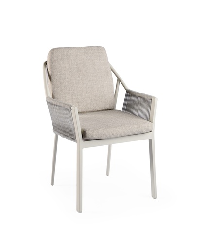[579477] Tierra | Tuinstoel Liv Dining Chair Stackable Creme White 58x61x81cm