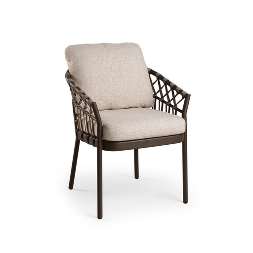 [579491] Tierra | Tuinstoel Nevada Dining Chair Chocolat