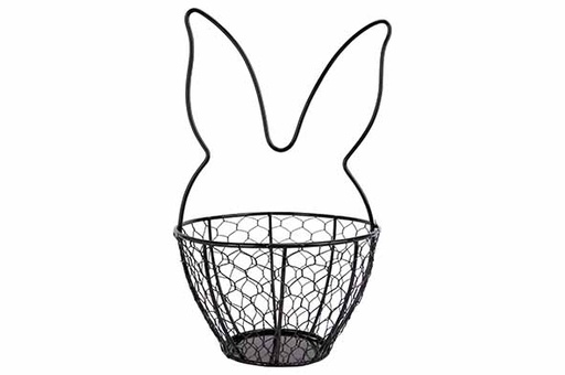 [579558] Cosy & Trendy | Mand Rabbit Ears Zwart Ø13,5x22cm