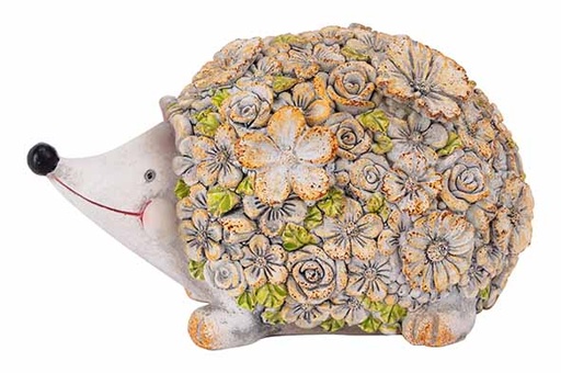 [579561] Cosy & Trendy | Beeld Egel Flowers Polyresin 13,55x8,5x7,8cm