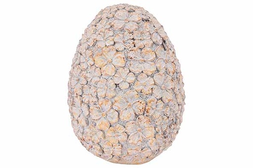 [579563] Cosy & Trendy | Beeld Ei Flowers Polyresin Ø9x12cm