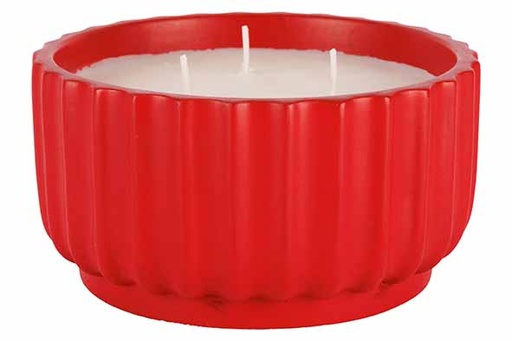 [579581] Cosy & Trendy | Kaars 3 Wicks Geurkaars Rood Ø14x7,5cm