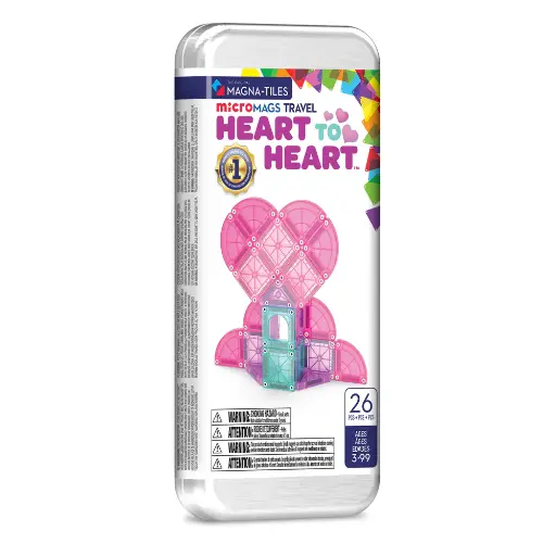 [579782] Magna-Tiles | Magnetische Blokken Travel Set Micro Heart to Heart 26pcs 